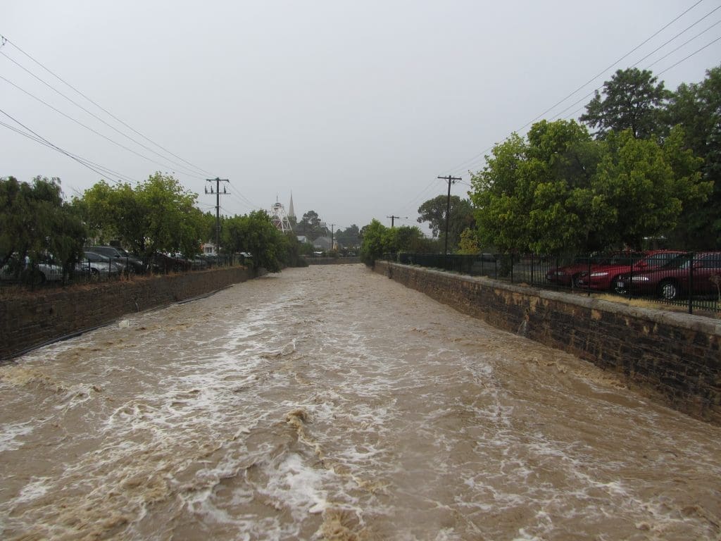 Bendigo Creek @ Lily Street Looking Downstream
