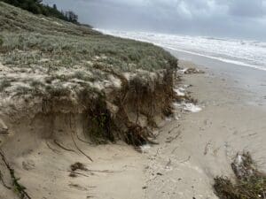 TC Alfred coastal erosion